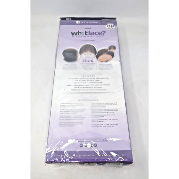 New Sensationnel Synthetic Cloud9 What Lace Wig - LATISHA Black LDW001 13x6 - Picture 4 of 4